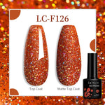 LILYCUTE Gold Aurora Glitter Gel Nagellack Frühling Nude Farbe Langlebig Französisch Für Maniküre Soak Off Nail art UV Gel Lack - flohmarkt-deutschland.shop
