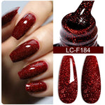 LILYCUTE Gold Aurora Glitter Gel Nagellack Frühling Nude Farbe Langlebig Französisch Für Maniküre Soak Off Nail art UV Gel Lack - flohmarkt-deutschland.shop