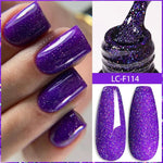 LILYCUTE Gold Aurora Glitter Gel Nagellack Frühling Nude Farbe Langlebig Französisch Für Maniküre Soak Off Nail art UV Gel Lack - flohmarkt-deutschland.shop