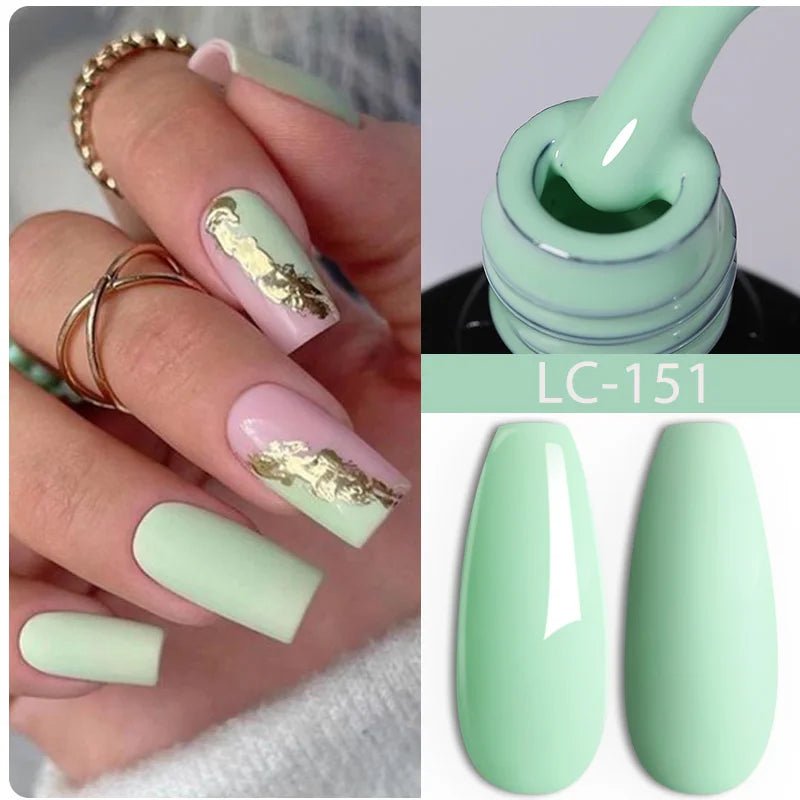 LILYCUTE Gold Aurora Glitter Gel Nagellack Frühling Nude Farbe Langlebig Französisch Für Maniküre Soak Off Nail art UV Gel Lack - flohmarkt-deutschland.shop