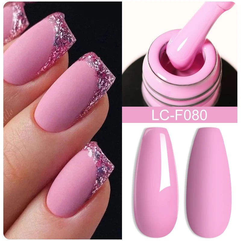 LILYCUTE Gold Aurora Glitter Gel Nagellack Frühling Nude Farbe Langlebig Französisch Für Maniküre Soak Off Nail art UV Gel Lack - flohmarkt-deutschland.shop