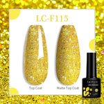 LILYCUTE Gold Aurora Glitter Gel Nagellack Frühling Nude Farbe Langlebig Französisch Für Maniküre Soak Off Nail art UV Gel Lack - flohmarkt-deutschland.shop