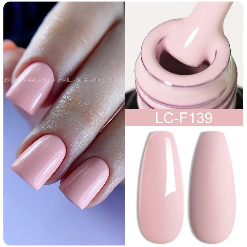 LILYCUTE Gold Aurora Glitter Gel Nagellack Frühling Nude Farbe Langlebig Französisch Für Maniküre Soak Off Nail art UV Gel Lack - flohmarkt-deutschland.shop