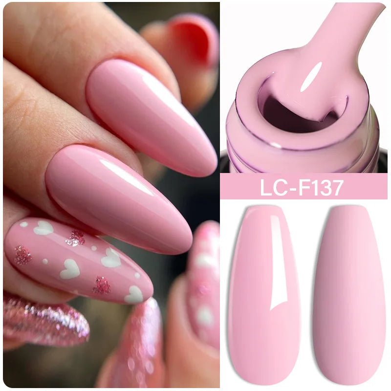 LILYCUTE Gold Aurora Glitter Gel Nagellack Frühling Nude Farbe Langlebig Französisch Für Maniküre Soak Off Nail art UV Gel Lack - flohmarkt-deutschland.shop