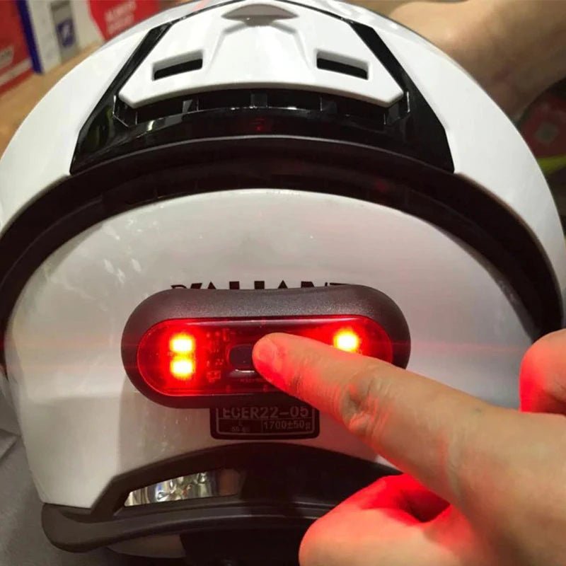 Luces Para Casco Fahrrad Rücklicht Motorrad Fahrrad Helm Sicherheit Signal Warnung Hinten Lampe Wasserdichte Moto Helm LED Licht - flohmarkt-deutschland.shop
