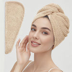 LunaLuxe Texturierte Haarkappe - Schonendes Trocknen Hohe Saugfähigkeit Und Sanfter Tragekomfort Für Frauen - flohmarkt-deutschland.shop