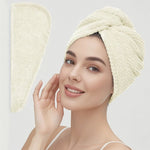 LunaLuxe Texturierte Haarkappe - Schonendes Trocknen Hohe Saugfähigkeit Und Sanfter Tragekomfort Für Frauen - flohmarkt-deutschland.shop