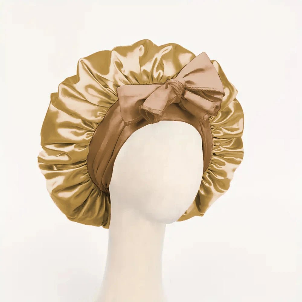 LuxLeben Satin Schlafhaube Mit Verstellbarem Bindeband - Schutz Für Haare Beim Schlafen Für Damen Und Herren - flohmarkt-deutschland.shop