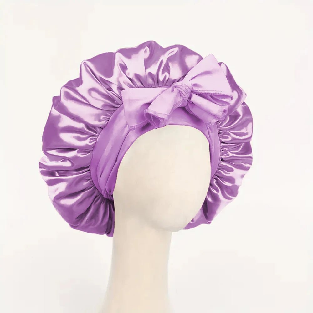 LuxLeben Satin Schlafhaube Mit Verstellbarem Bindeband - Schutz Für Haare Beim Schlafen Für Damen Und Herren - flohmarkt-deutschland.shop