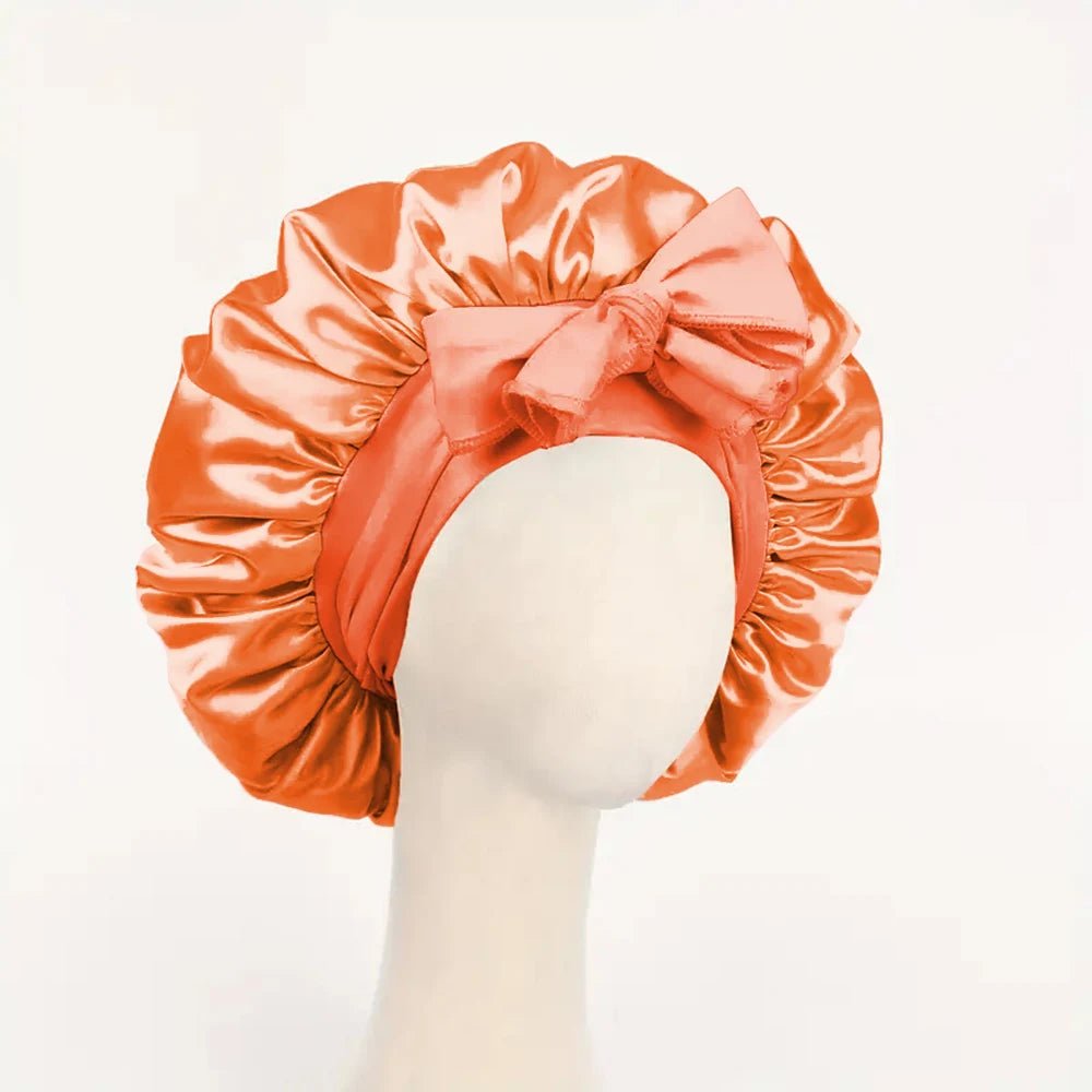 LuxLeben Satin Schlafhaube Mit Verstellbarem Bindeband - Schutz Für Haare Beim Schlafen Für Damen Und Herren - flohmarkt-deutschland.shop