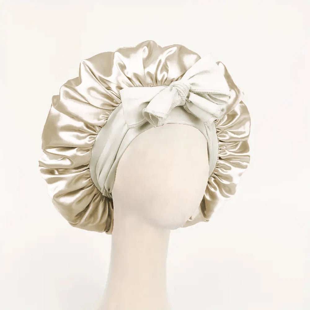 LuxLeben Satin Schlafhaube Mit Verstellbarem Bindeband - Schutz Für Haare Beim Schlafen Für Damen Und Herren - flohmarkt-deutschland.shop