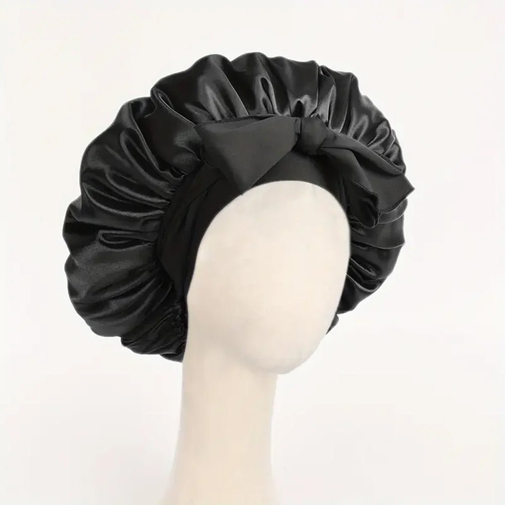 LuxLeben Satin Schlafhaube Mit Verstellbarem Bindeband - Schutz Für Haare Beim Schlafen Für Damen Und Herren - flohmarkt-deutschland.shop