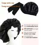 LuxLeben Satin Schlafhaube Mit Verstellbarem Bindeband - Schutz Für Haare Beim Schlafen Für Damen Und Herren - flohmarkt-deutschland.shop