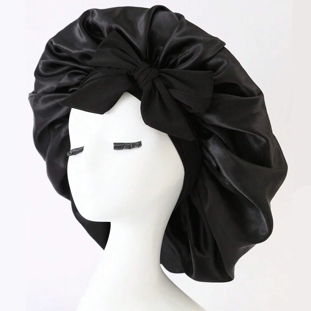 LuxLeben Satin Schlafhaube Mit Verstellbarem Bindeband - Schutz Für Haare Beim Schlafen Für Damen Und Herren - flohmarkt-deutschland.shop