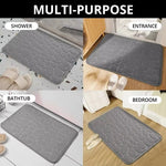 LuxMemory Memory Foam Velvet Teppichmatte Für Bad Und Wohnzimmer - Rutschfestes Gefühl Unter Den Füßen - flohmarkt-deutschland.shop