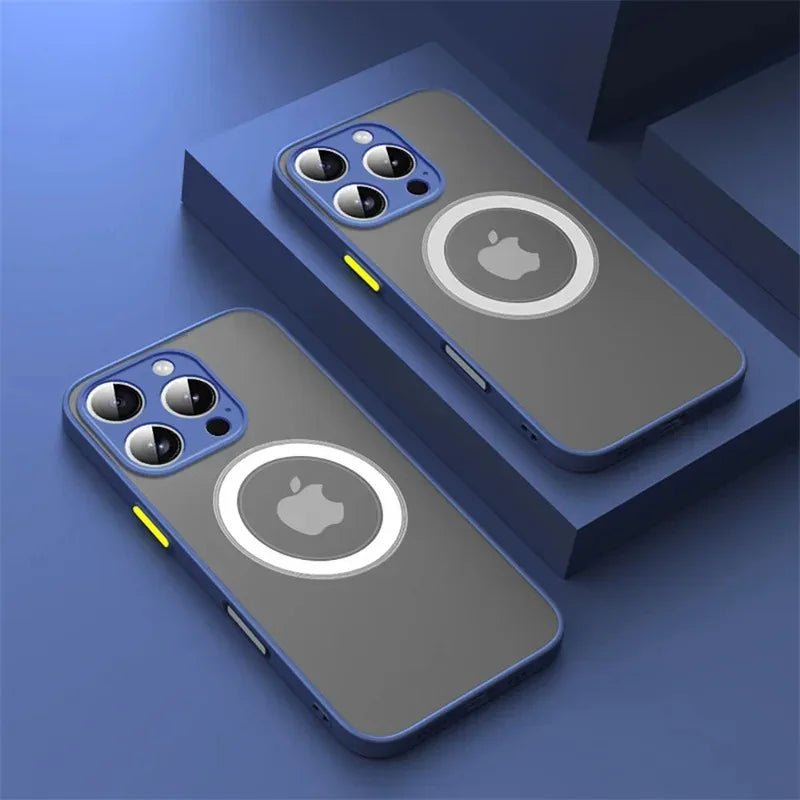 Luxury Armor Matte For Magsafe Magnetic Wireless Charging Case For iPhone 17 16 15 14 13 12 11Pro Max Mini Plus Shockproof Cover - flohmarkt-deutschland.shop