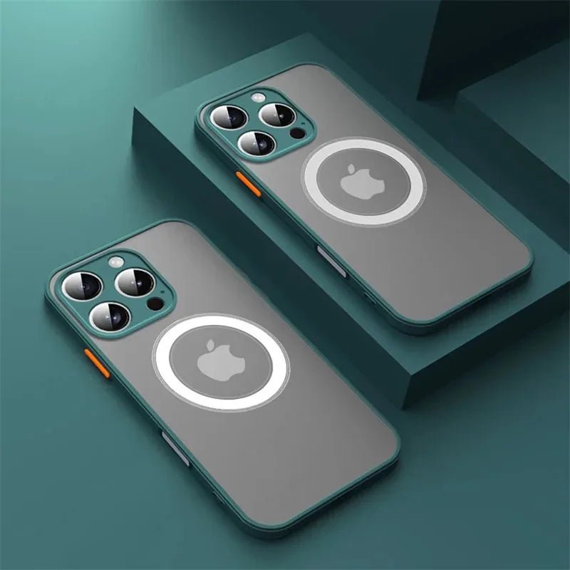 Luxury Armor Matte For Magsafe Magnetic Wireless Charging Case For iPhone 17 16 15 14 13 12 11Pro Max Mini Plus Shockproof Cover - flohmarkt-deutschland.shop