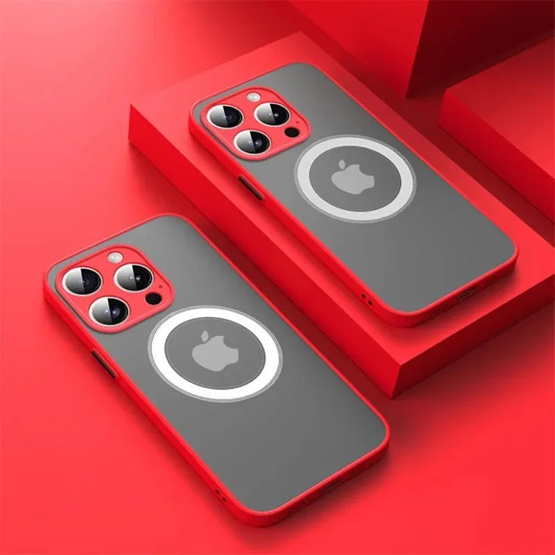 Luxury Armor Matte For Magsafe Magnetic Wireless Charging Case For iPhone 17 16 15 14 13 12 11Pro Max Mini Plus Shockproof Cover - flohmarkt-deutschland.shop