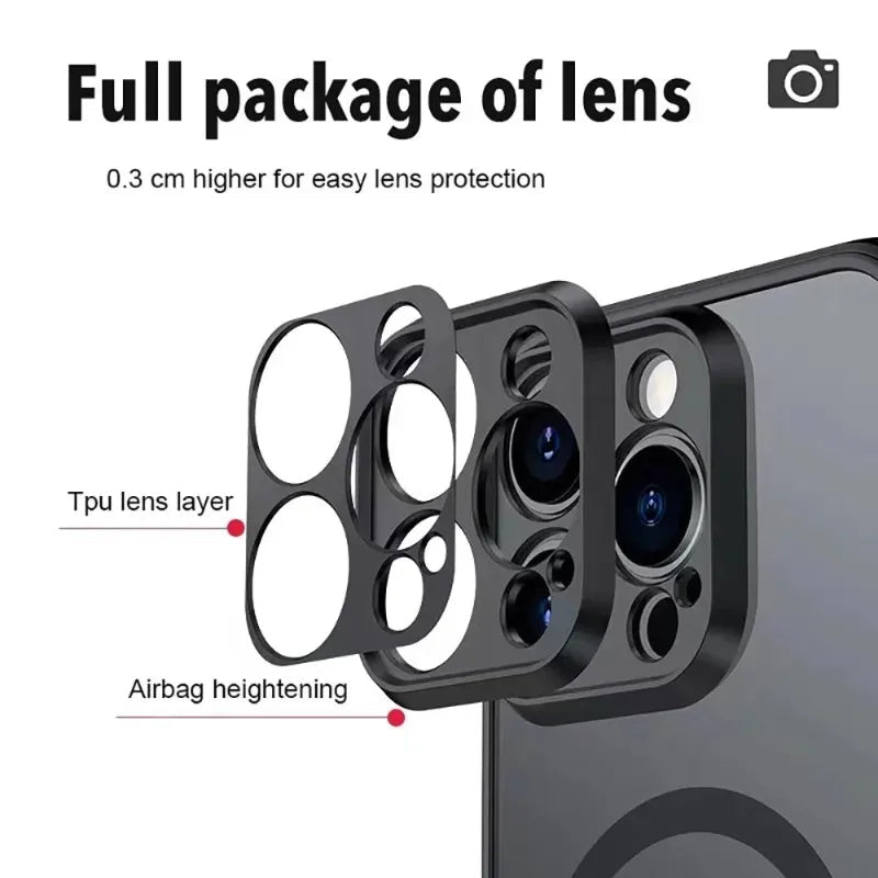 Luxury Armor Matte For Magsafe Magnetic Wireless Charging Case For iPhone 17 16 15 14 13 12 11Pro Max Mini Plus Shockproof Cover - flohmarkt-deutschland.shop