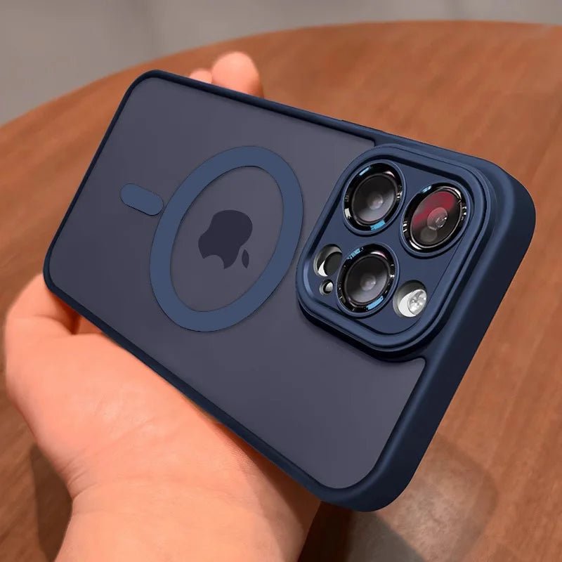 Luxury Matte Armor For Magsafe Magnetic Wireless Charging Case For iPhone 11 12 13 14 15 16 17 Air Pro Max Plus Shockproof Cover - flohmarkt-deutschland.shop
