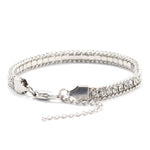 Luxury Men Tennis Bracelet Stainless Steel White Zirconia Chain Link Braslet Adjustable Gifts For Him Armband Herren Accessories - flohmarkt-deutschland.shop