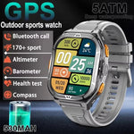 Luxus AMOLED Smartwatch Echt GPS 5 ATM Wasserdichte Intelligente Uhr Elektronische Uhr Sport Handgelenk Digitale Uhren für Mann Android 2026 - flohmarkt-deutschland.shop