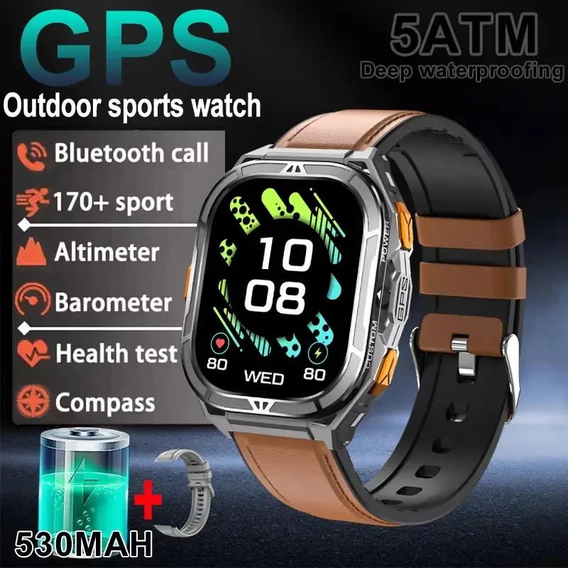 Luxus AMOLED Smartwatch Echt GPS 5 ATM Wasserdichte Intelligente Uhr Elektronische Uhr Sport Handgelenk Digitale Uhren für Mann Android 2026 - flohmarkt-deutschland.shop