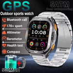 Luxus AMOLED Smartwatch Echt GPS 5 ATM Wasserdichte Intelligente Uhr Elektronische Uhr Sport Handgelenk Digitale Uhren für Mann Android 2026 - flohmarkt-deutschland.shop