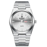 Luxus Uhr Für Mann Wasserdicht Leucht Datum Woche Edelstahl Männer Uhr Casual Quarz herren Uhren Männliche Uhr - flohmarkt-deutschland.shop
