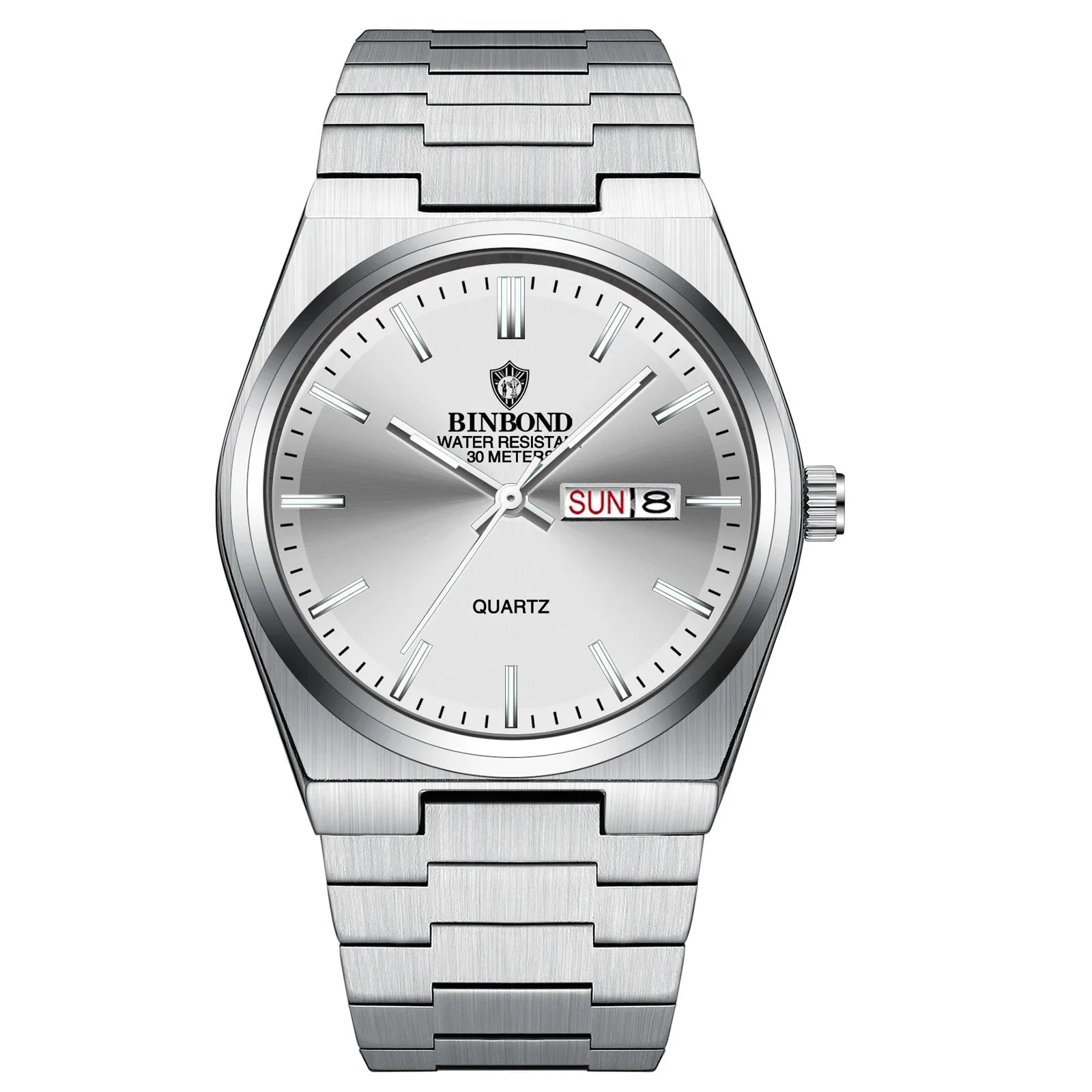 Luxus Uhr Für Mann Wasserdicht Leucht Datum Woche Edelstahl Männer Uhr Casual Quarz herren Uhren Männliche Uhr - flohmarkt-deutschland.shop