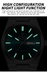 Luxus Uhr Für Mann Wasserdicht Leucht Datum Woche Edelstahl Männer Uhr Casual Quarz herren Uhren Männliche Uhr - flohmarkt-deutschland.shop