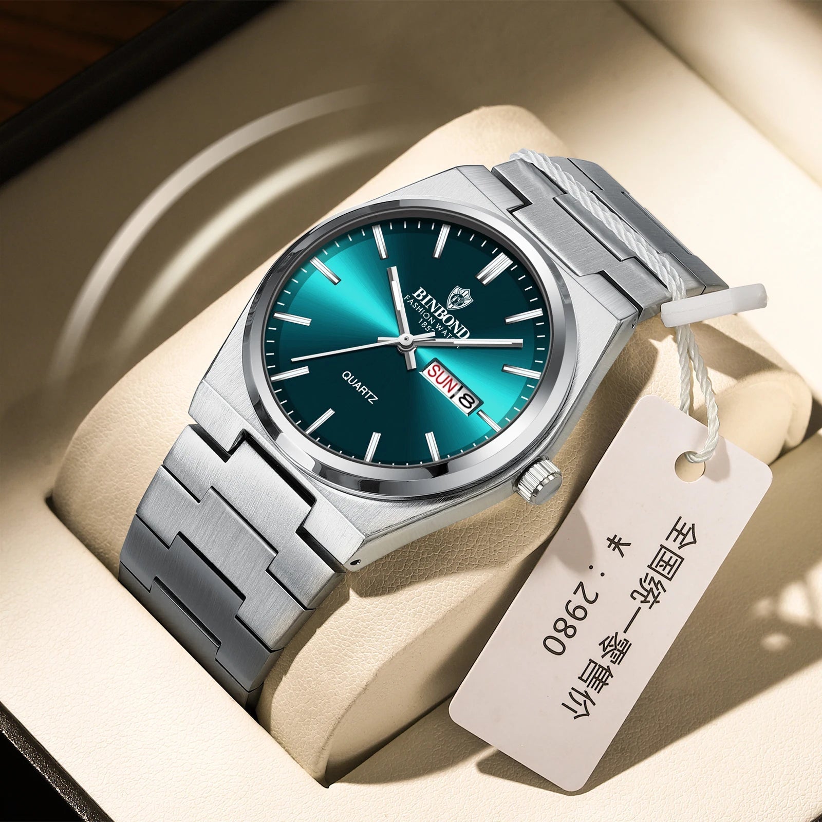 Luxus Uhr Für Mann Wasserdicht Leucht Datum Woche Edelstahl Männer Uhr Casual Quarz herren Uhren Männliche Uhr - flohmarkt-deutschland.shop