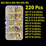 M2 M2.5 M3 M4 M5 M6 Brass Heat Insert Nut Hot Melt Nutinsert Thread Knurled Double Twill Embedment Nuts 3D Printer Accessories - flohmarkt-deutschland.shop