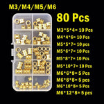 M2 M2.5 M3 M4 M5 M6 Brass Heat Insert Nut Hot Melt Nutinsert Thread Knurled Double Twill Embedment Nuts 3D Printer Accessories - flohmarkt-deutschland.shop