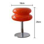 Macaron Glas Tischlampe dimmbar Nachtlicht Schlafzimmer Deko - flohmarkt-deutschland.shop