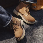 Maden Herren High-Top Stiefel – Kuh-Wildleder, Vintage, Runde Kappe, Wüste, Herbst & Winter - flohmarkt-deutschland.shop