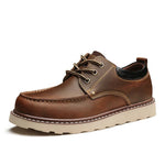 Maden Herren Vintage Anzugschuhe Braun Runde Spitze Derby-Schuhe Lässige Schnürschuhe Niedrige Arbeitsschuhe für Büro und Business - flohmarkt-deutschland.shop
