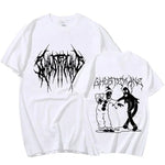 Männer Frauen Drucken T-shirt Mode Hip Hop Metall Gothic Rock T Shirt Lose Streetwear Sommer Lose Sport T Shirt Y2K Kurzarm - flohmarkt-deutschland.shop