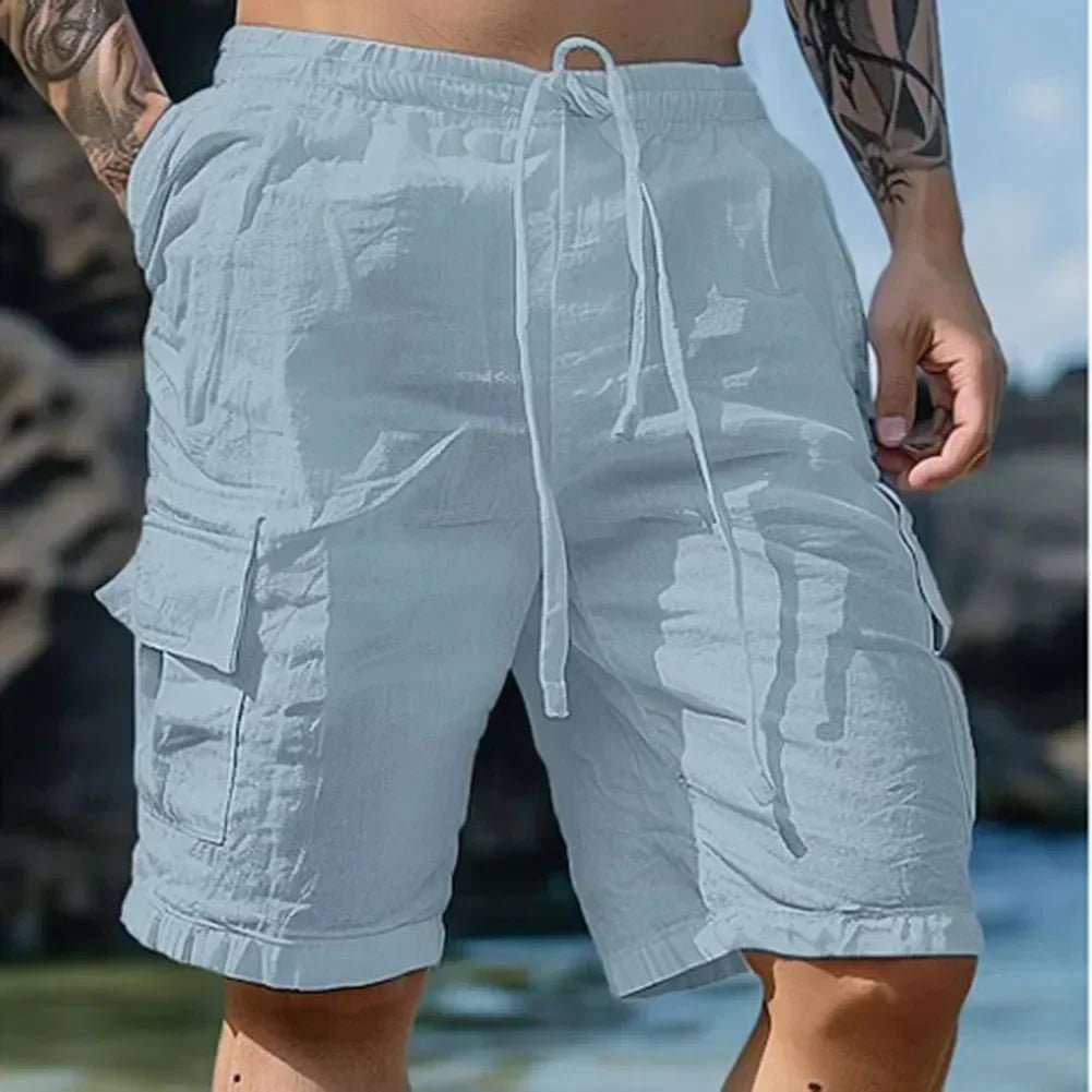 Männer Lose Cargo-Shorts Mit Taschen Mode Strand Streetwear Sport Casual Shorts Laufen Kurze Hosen - flohmarkt-deutschland.shop