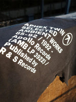 Männer T-Shirt Aphex Twin Gewaschen Schwarz Druck Baumwolle Grafik Übergroßen Koreanische Mode Kurzarm Tops Tees Y2k Streetwear Kleidung - flohmarkt-deutschland.shop