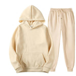Männer Trainingsanzug 2-teilige Sets Mit Kapuze Sweatshirt + Kordelzug Hosen Männliche Hoodies Laufsport Männer Frauen Herbst Sportwear - flohmarkt-deutschland.shop