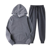 Männer Trainingsanzug 2-teilige Sets Mit Kapuze Sweatshirt + Kordelzug Hosen Männliche Hoodies Laufsport Männer Frauen Herbst Sportwear - flohmarkt-deutschland.shop