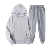 Männer Trainingsanzug 2-teilige Sets Mit Kapuze Sweatshirt + Kordelzug Hosen Männliche Hoodies Laufsport Männer Frauen Herbst Sportwear - flohmarkt-deutschland.shop