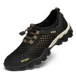 Männer Turnschuhe Sommer Waten Mesh Schuhe Bequeme Slip auf Outdoor Wanderschuhe Zapatos Hombre Casual Klettern Trekking Schuhe - flohmarkt-deutschland.shop