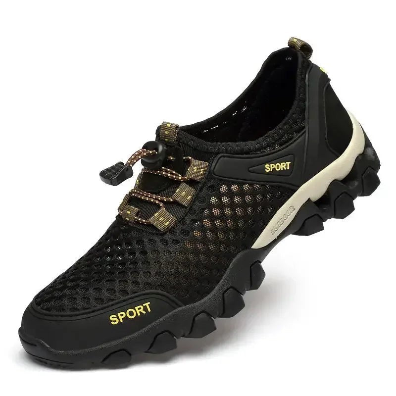 Männer Turnschuhe Sommer Waten Mesh Schuhe Bequeme Slip auf Outdoor Wanderschuhe Zapatos Hombre Casual Klettern Trekking Schuhe - flohmarkt-deutschland.shop