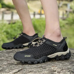 Männer Turnschuhe Sommer Waten Mesh Schuhe Bequeme Slip auf Outdoor Wanderschuhe Zapatos Hombre Casual Klettern Trekking Schuhe - flohmarkt-deutschland.shop