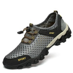 Männer Turnschuhe Sommer Waten Mesh Schuhe Bequeme Slip auf Outdoor Wanderschuhe Zapatos Hombre Casual Klettern Trekking Schuhe - flohmarkt-deutschland.shop