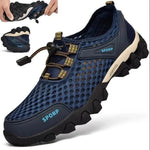 Männer Turnschuhe Sommer Waten Mesh Schuhe Bequeme Slip auf Outdoor Wanderschuhe Zapatos Hombre Casual Klettern Trekking Schuhe - flohmarkt-deutschland.shop