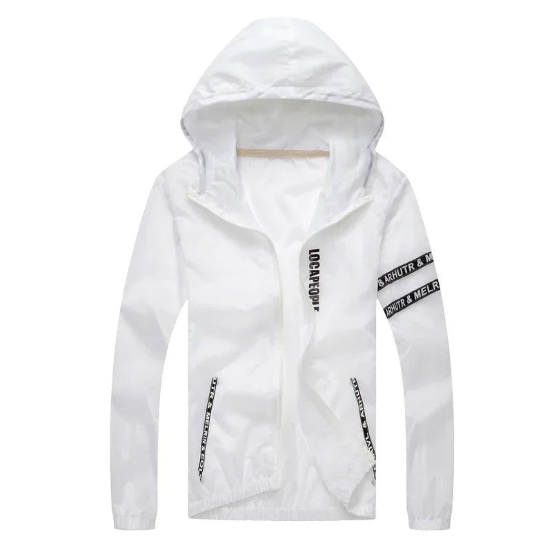 Männer Windjacke Sommer Sonnenschutz Jacke Outwear Sport Radfahren Dünne Mit Kapuze Mäntel Männer Jaqueta Masculina Marke Kleidung - flohmarkt-deutschland.shop