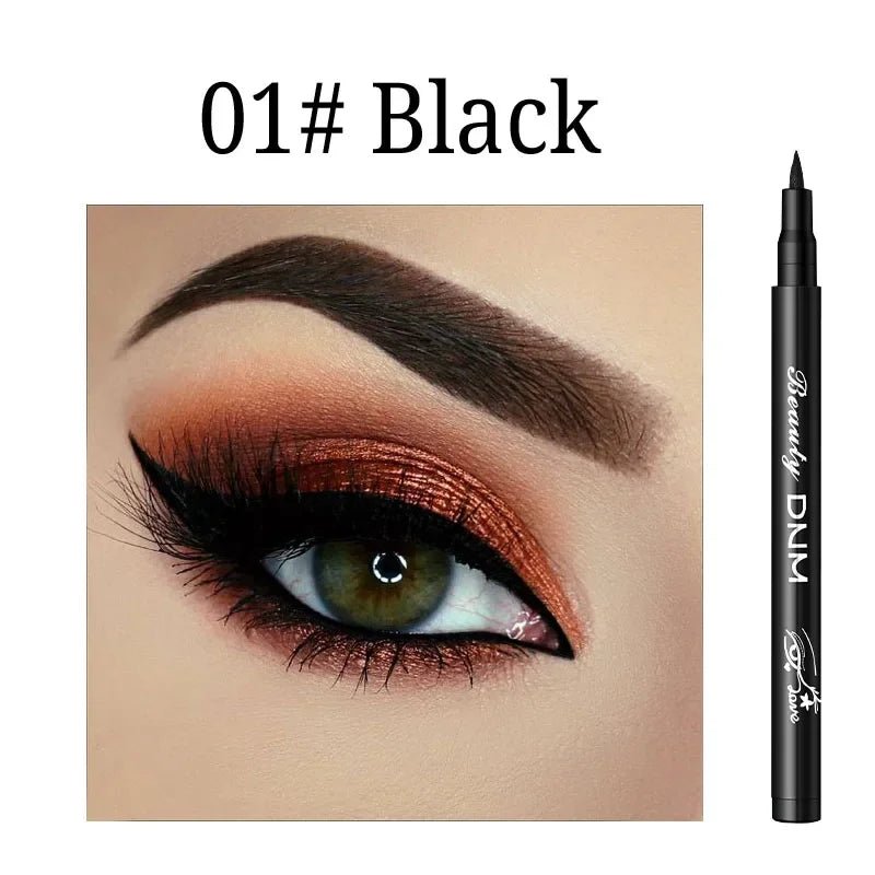 Make-up 12-Farben-Eyeliner, flüssig, wasserdicht, einfach zu tragen, Make-up, mattierter Eyeliner, Blau, Rot, Grün, Weiß, Gold, Brauner Eyeliner - flohmarkt-deutschland.shop